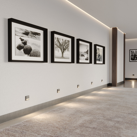 359710 OVER NT25 434 серый Светильник накладной сенсорный для лестниц IP20 LED 0.4W 3000К 1000mAh Li-ion, 5V VESPERA