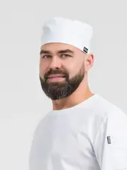 Головной убор - таблетка повара кондитера Белый