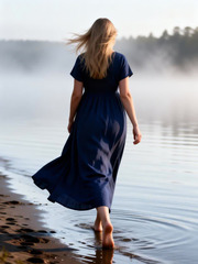 Акулина. Платье льняное женское базовое PL-422619