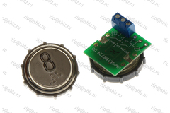 Кнопка (кнопочный модуль) ВКЛ13А-7-4П "8 этаж", круглая, с кодом Брайля