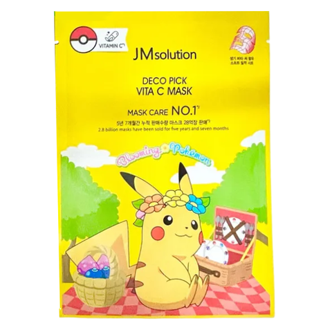 Тканевая маска для лица JM Solution POKEMON Deco Pick Vita C Mask, 30 мл