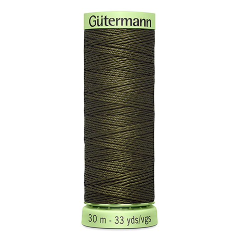 Нить Top Stitch 30/30 м для декоративной отстрочки, Gutermann, 689 т.хаки