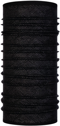 Тонкий шерстяной шарф-труба Buff Wool lightweight Tolui Black фото 1