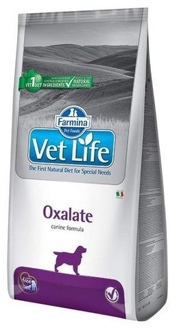 Корм для собак Farmina Vet Life Canine Oxalate при мочекаменной болезни, при заболеваниях почек (12 кг)