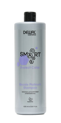 Шампунь для платиновых оттенков блонд SMART CARE DEWAL Cosmetics, 1000 мл