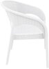 Кресло пластиковое плетеное, Siesta Contract Panama, белый