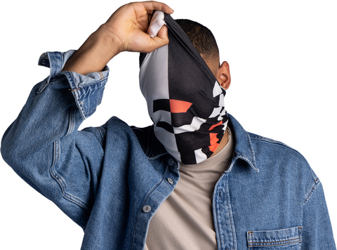 Картинка бандана-труба Buff CoolNet Ethy Ivory - 4