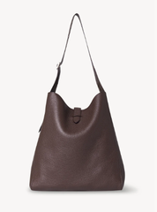 Кожаная сумка THE ROW Blake Hobo темно-коричневый