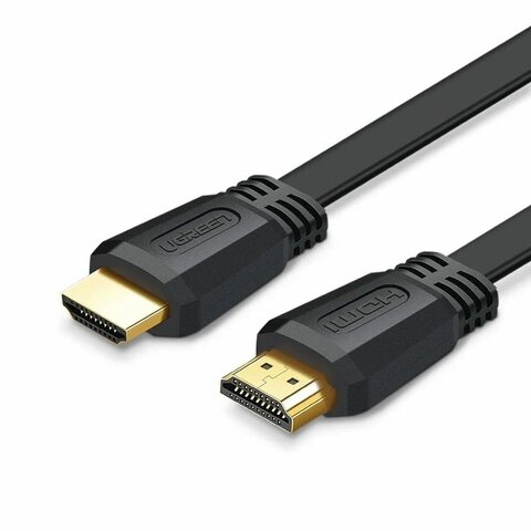Кабель UGREEN ED015 (50820) HDMI Flat Cable 3м черный
