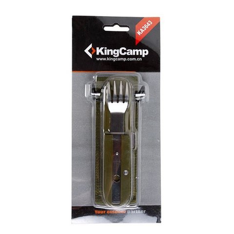 Картинка столовые приборы Kingcamp Multi Camp Kit  - 4