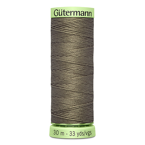 Нить Top Stitch 30/30 м для декоративной отстрочки, Gutermann, 727 дымчато серо-зеленый