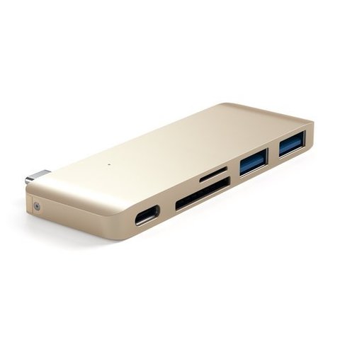 USB-хаб Satechi USB-С 3.0 Passthrough Hub Macbook 12