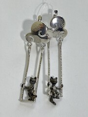Качели (серьги из серебра)