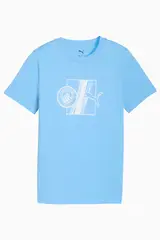 Футболка Puma Manchester City 25/26 FtblCulture Tee Junior - голубой