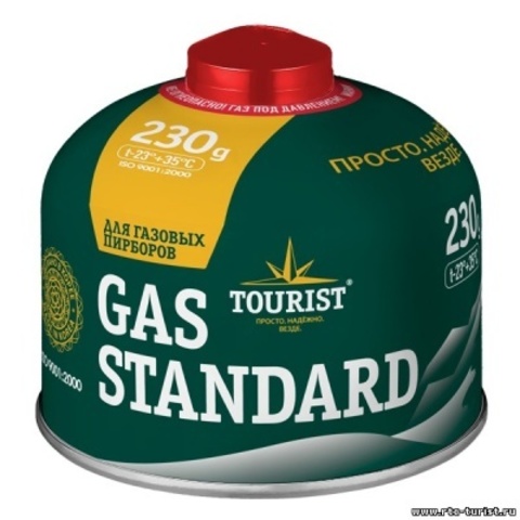 Газовый баллон резьбовой GAS STANDARD, 230 г, TBR-230