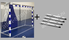 Ворота мини-футбольные / гандбольные (пара) с противовесами 100 кг.