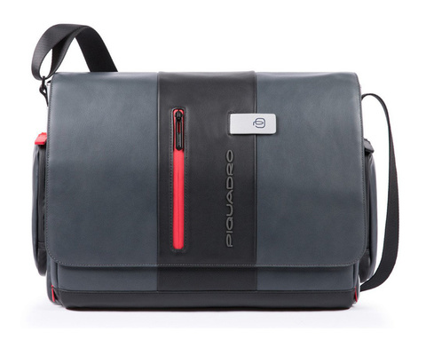 Сумка мужская Piquadro Urban серый/черный, кожа натуральная (CA1592UB00/GRN)