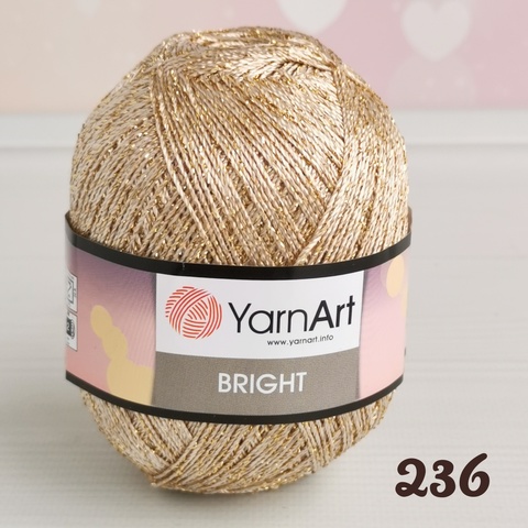 YARNART BRIGHT 236, Темное золото