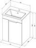 Aquanet 330451 Тумба Практика 50 цв.белый матовый (330451)