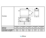 Сервопривод FrSky Xact BLS5405H (46.3-54.9 кг/см, 0.12-0.17 сек/60°, 77.5г)