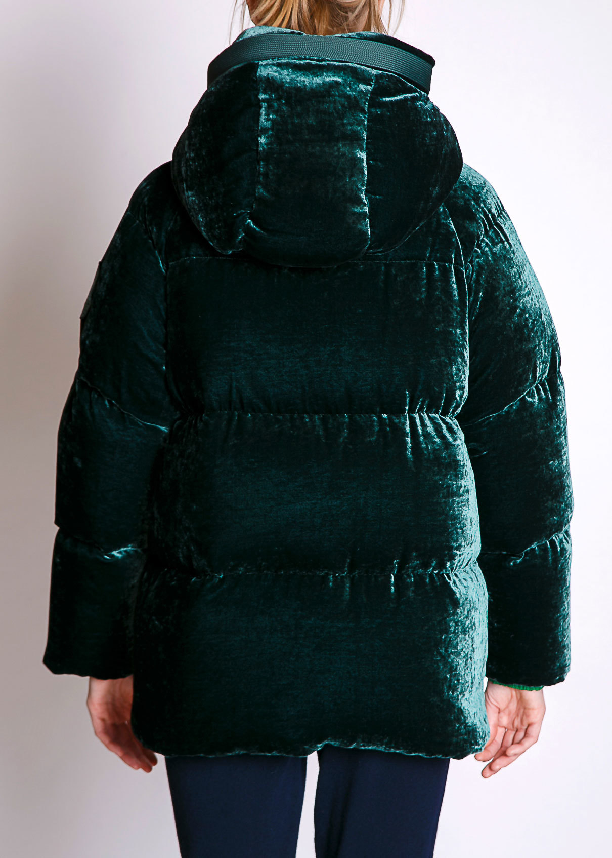 Moncler green velvet hot sale