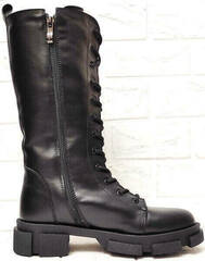 Черные женские ботинки зимние Ari Andano 3046-l Black.