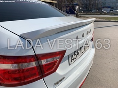 Спойлер Lada Vesta SPORT без стоп сигнала с покраской