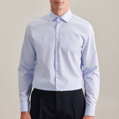 Сорочка мужская Seidensticker Shaped Fit 01.293640-11 в голубую полоску