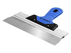 ЗУБР 250 мм, усиленная алюминиевая направляющая, двухкомпонентная ручка, нержавеющий, фасадный шпатель, Профессионал (10049-25)