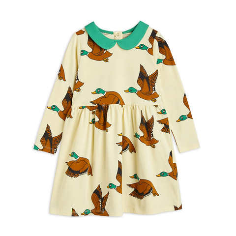 Платье Mini Rodini Ducks Beige