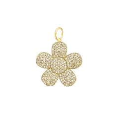 Подвеска Цветок с инкрустацией