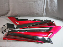 Комплект пластика Kawasaki zzr1100-1 90-91-92 чёрно-красный