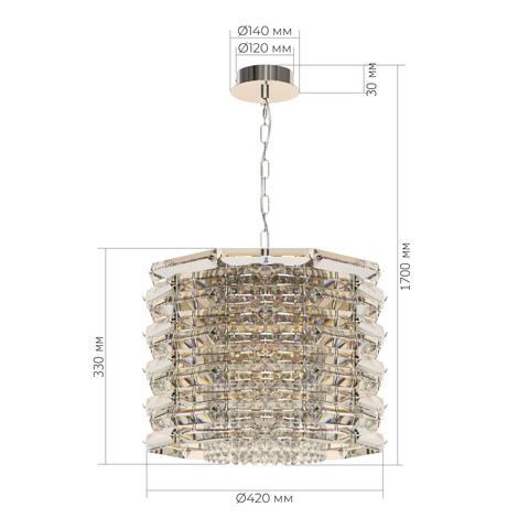 Светильник подвесной ST Luce Strozzi SL6137.103.08