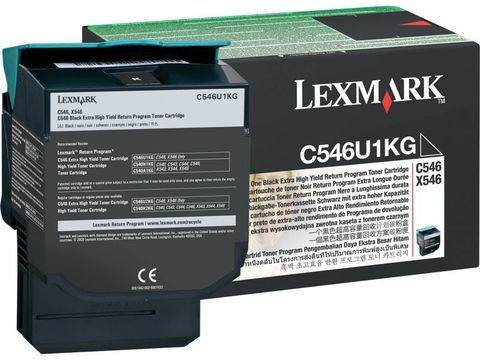 Картридж для принтеров Lexmark Lexmark C546 черный (black). Ресурс 8000 стр (C546U1KG)