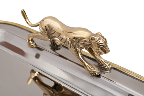 Поднос 48x35x7см Garda Decor Леопарды