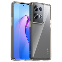 Усиленный чехол с боковыми рамками серого цвета для OPPO Reno 8 Pro+ 5G Китайская версия, мягкий отклик кнопок