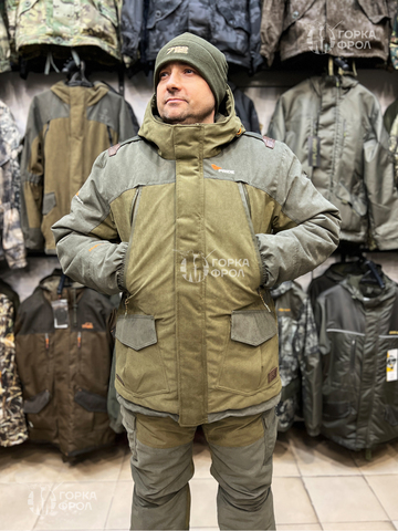 Костюм зимний PRIDE Магнум -45°C, полукомбинезон, Исландия, хаки