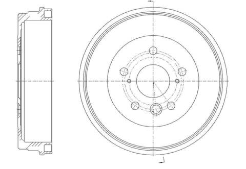 Барабан тормозной G-brake  GD-06451