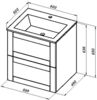 Aquanet 313243 Тумба Терра 60 цв.маренго (313243)