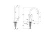 Vitra A4341936EXP Flow Soft Смеситель для кухни с изливом С-типа, черный матовый
