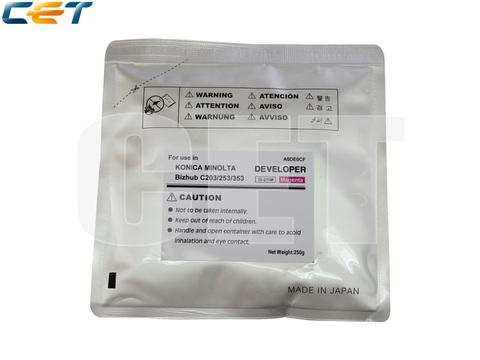 Девелопер для KONICA MINOLTA Bizhub C200/C203/C253/C353 (CET) Magenta, 250г/пак, 75000 стр., CET6826