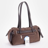 Сумка Саломея 2032 эко-замша шоколад