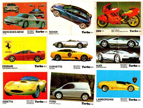 Вкладыш TURBO Турбо - Черная серия (набор 20 штук) - № 126, 191, 195, 196, 201, 202, 203, 212, 218, 219, 221, 222, 223, 229, 232, 233, 234, 236, 238, 239