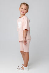 фуфайка  для девочки  КР 301987-1/дымчатая роза