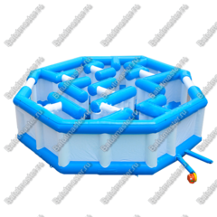 Надувной лабиринт "Многоугольный", 9*9*2 м.