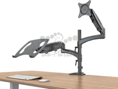 Кронштейн для монитора/ноутбука Cactus CS-VM-LH08-BK черный 13"-32" макс.16кг настольный поворот и наклон — фото 2