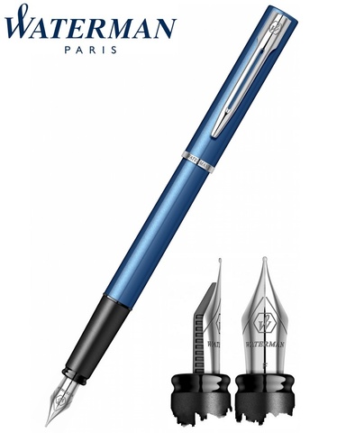 Ручка перьевая Waterman Graduate Allure Blue CT, F (2068195)