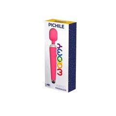 Розовый wand-вибратор Pichile - 20 см. - 