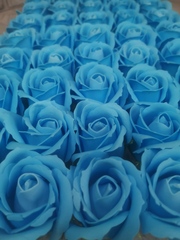 Мыльная роза Бирюзовая 6см. 1шт.