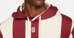 Куртка теннисная Nike Court Heritage Dri-Fit Fleece Tennis Hoodie - team red/coconut milk